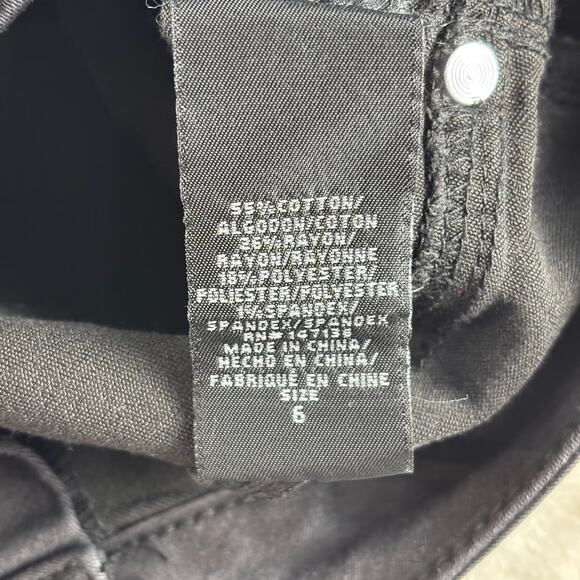 1822 Denim Jeans Curvy Contour Ankle Skinny Size 6 Black Stretch - Picture 8 of 10